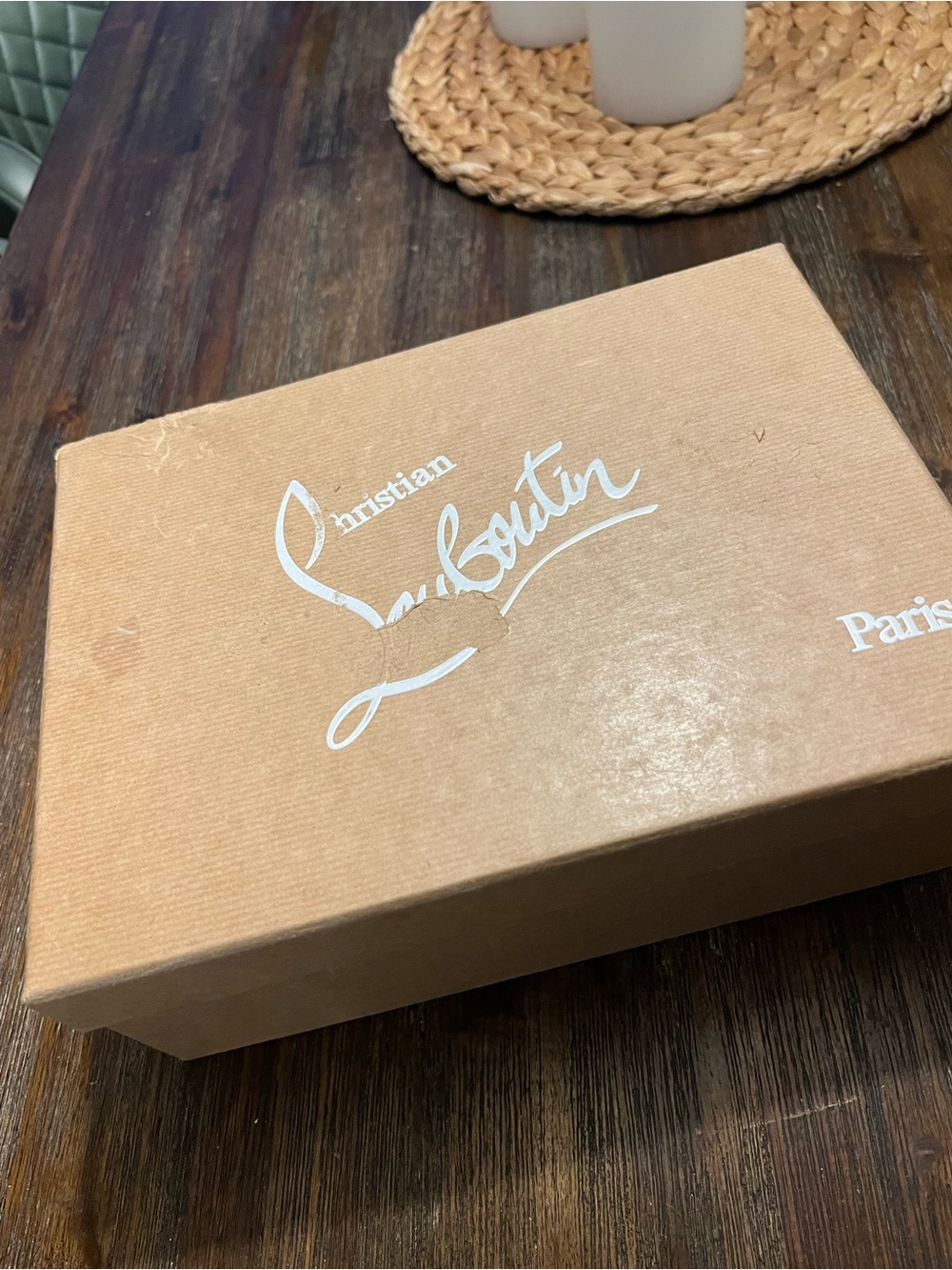 Christian Louboutin Shoe Box - Brown Tan
